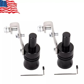 Unbranded 2Pcs XL Turbo Sound Whistle Muffler Exhaust Pipe Whistler Auto Car NE#