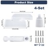 4 Pack Sash Jammers Blocker Window Locks, Strong Window Handles