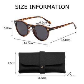 HTTDSLF Polarised Sunglasses Men/Women Sports Fashion Sunglasses Polarised with Leather Case UV Protection Unisex, multicoloured
