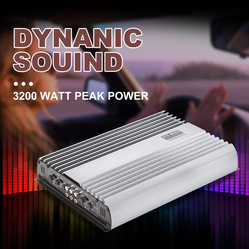 3200W 12V 4 Channel Car Amplifier Stereo Power Amp Audio