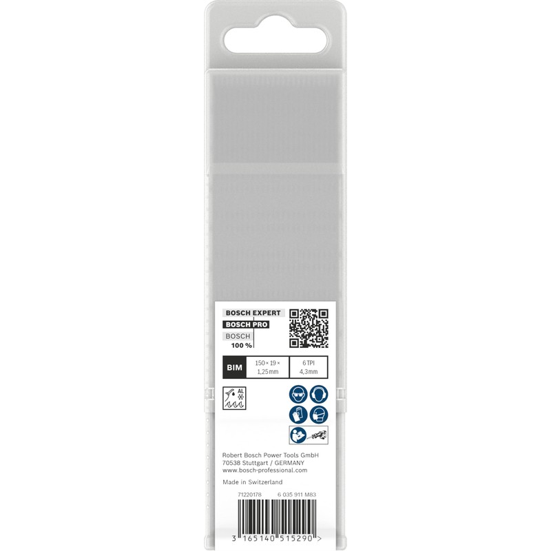 Bosch Professional 25 Stück Säbelsägeblatt S 611 DF Heavy for