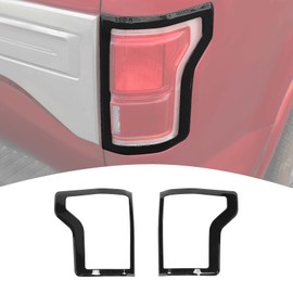 PDKLIN for F150 Rear Tail Light Trim Bezel Cover Kit Compatible with Ford F150 2015-2020 Black Exterior Accessories 2pcs