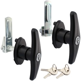 evan T-Handle Lock for Truck Cap Truck Canopy Camper Shell, Keyed Alike, Fit for Bauer and Century Truck Caps, 2 Pack(Clockwise and Counter-clockwise)