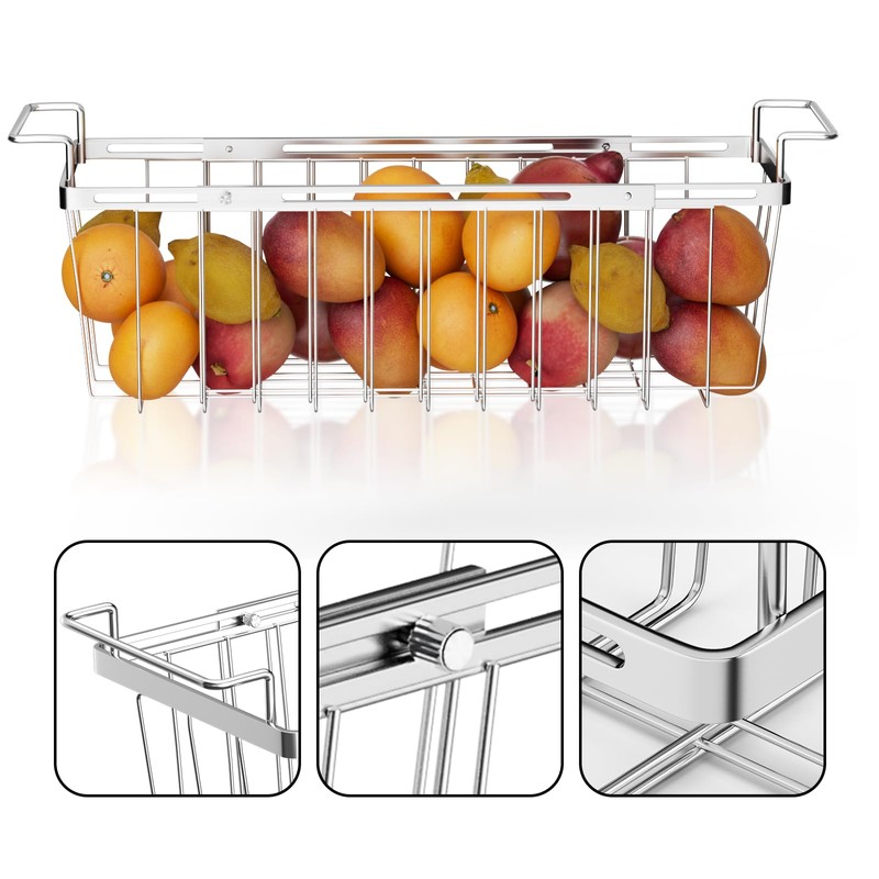 Orgneas Freezer Baskets for Chest Freezer, Capacity Expandable Deep Freezer