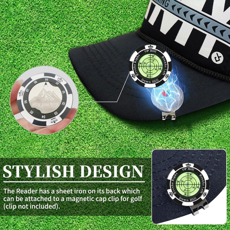 Golf Green Reader, Golf Ball Marker with High Precision Horizontal