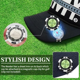 Golf Green Reader, Golf Ball Marker with High Precision Horizontal Bubble, Putt Aid Golf Accessories Tool Men Women