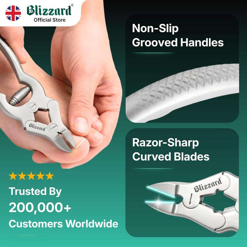 Blizzard Toe Nail Clippers for Thick Nails - Podiatrist Nail