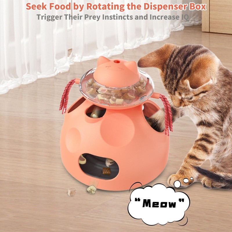 Crazydeer Interactive Cat Toy for Indoor Cats, 4-in-1 Modular Design