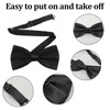 MADGININE Bow Tie 2 PCS Bow Ties for Men Adjustable