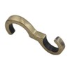 Thin Profile Antique Brass Picture Rail Hook