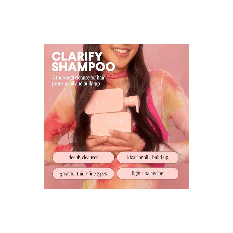MONDAY HAIRCARE Clarify Shampoo 12oz for Oily Hair, Made with