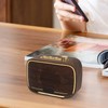 Retro Bluetooth Speaker 1500mah Clear Sound USB Port Mini Wireless