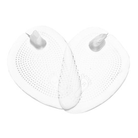 TOVINANNA 1pair Transparent Forefoot Cushion Gel Pads for Flip-flops Skid Resistant Soft and Flexible Cushioning for Men and Women Fits All