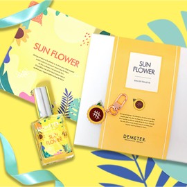 Demeter August birth flower sunflower toilette keyring gift SET BNS / 데메테르 8월 탄생화 해바라기 뚜왈렛 키링 선물 SET BNS