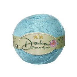 Dalia [100grs] by Omega - Fine 100% Mercerized Cotton Thread for Crochet and Knitting - Color: 24 - Turquoise 574