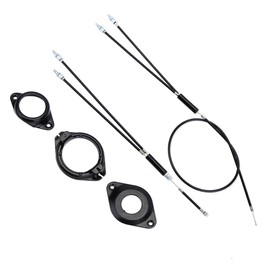 Full Kit BMX Bicycle Brake Line Set Cable Wire,BMX Bike Gyro Brake Cables,Front + Rear (Upper + Lower) with Spinner Rotor (Complete Set) for Bike Part Replacement