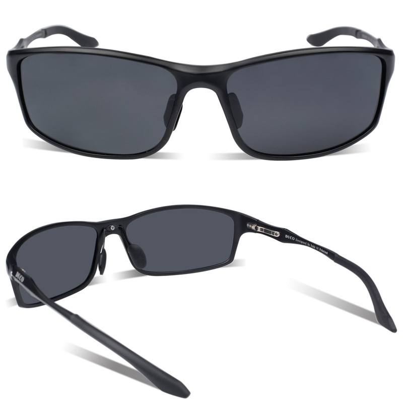 DUCO 8201 Men's Polarised Sports Glasses Driver's Glasses Al-Mg Metal