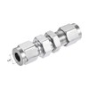 sourcing map Compression Tube Fitting 1/4" Tube OD x 1/4"