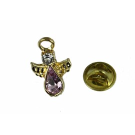 6030582 June Crystal Birth Month Guardian Angel Lapel Pin Brooch Tie Tack
