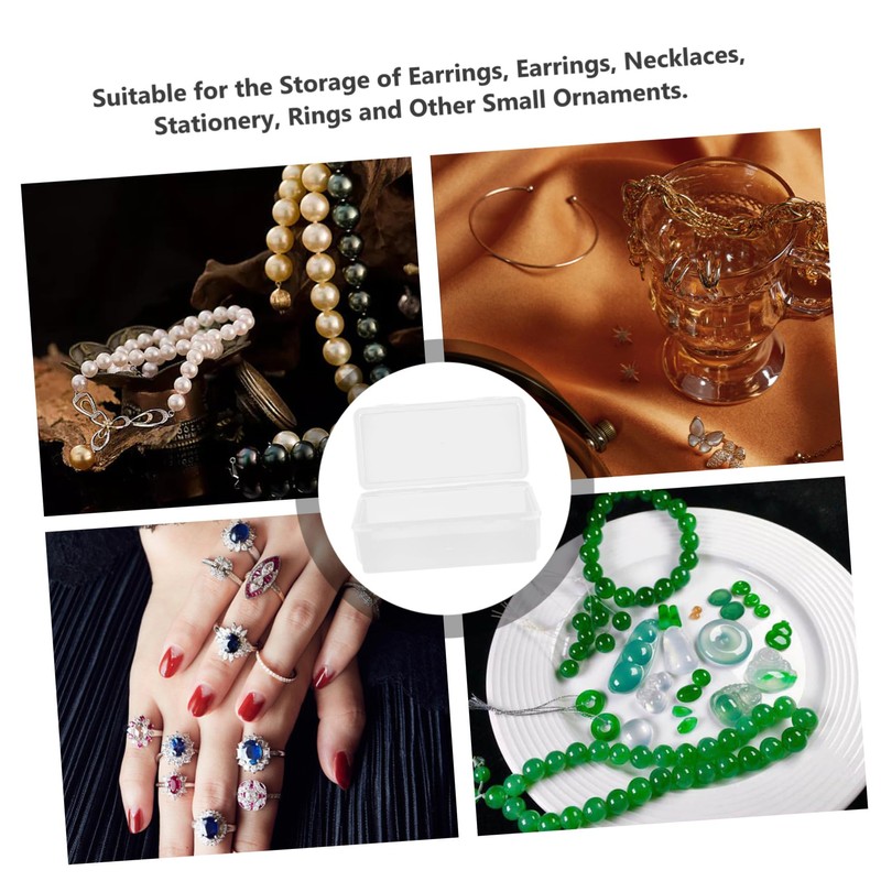 SHOWERORO 2pcs Desktop Storage Box Set Versatile Plastic Organizer for