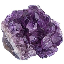 KYEYGWO KYEYGWO Natrlichen Amethyst Drusensegment Rohstck, Unregelm??ige Naturstck Dekorative Steine Drusenstck, Reiki Heilung Kristall Cluster Specimen Edelstein Fengshui Ornamente