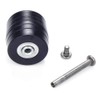 BODYA Set of 2 Luggage Suitcase Replacement Wheels Axles Rubber