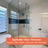 3Inch Aluminum Alloy Frameless Shower Door Handle, U Channel Door