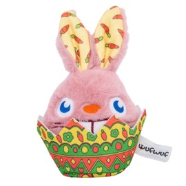 WufWuf Rabbit in the Egg Shell | Easter Themed Squeaky Interactive Plush Dog Toy | Large