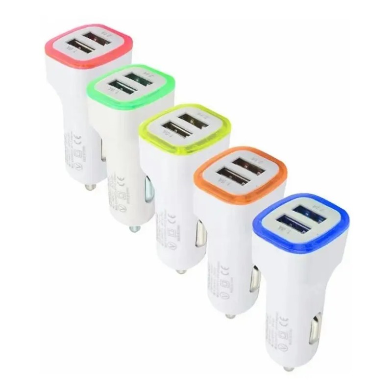 Cargador Usb 5v Doble Dual Para Auto Vehículo Coche Carga