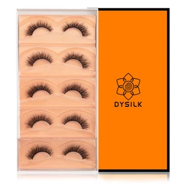 DYSILK 5 Pairs 6D Lashes Faux Mink Eyelashes Wispy Fluffy Natural Look False Eyelashes Long Lashes Pack Mink Lashes Soft Reusable Eye Lashes |Wispy-10-15mm