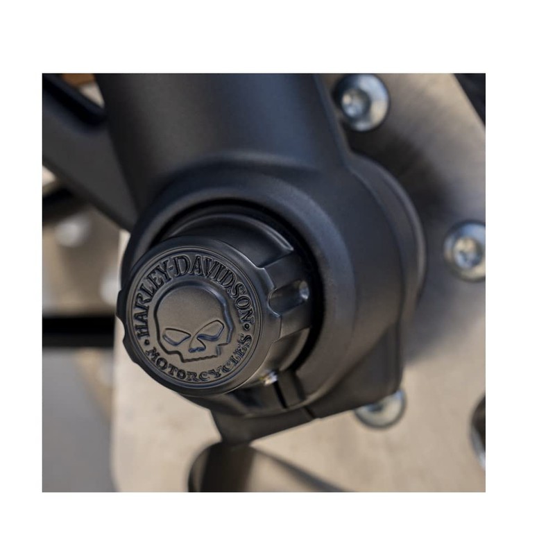Harley Davidson Skull Front Axle Nut Cover Black 43000096