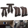 NHHEO Car Hook for Headrest Co-Pilot Glovebox 4 Pcs Universal