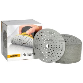 Mirka Iridium Sandpaper Diameter 150 mm 121 Hole Grain 180 Pack of 100