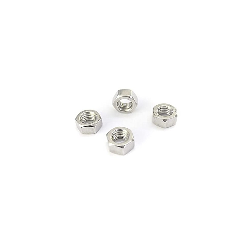 Pack of 100 M6 Hex Nuts DIN 934 - A2