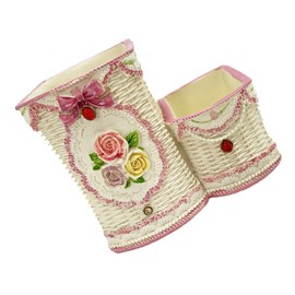 OSALADI Makeup Brush Storage Pen Holder Vintage Make up Brush Holder Cosmetic Brush Holder Makeup Organizer Makeup Brush Holder Desktop Makeup Brushes Container Make up Brush Cup Resin