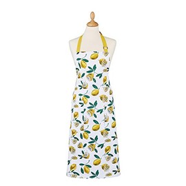 Ulster Weaver Lemon Cotton Apron, Multi-Colour