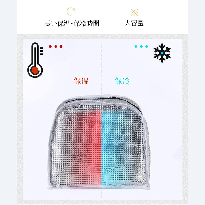 Lunch Bag, Thermal and Cold Insulation, Large Capacity, Lightweight, Waterproof,
