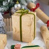 Flyhill Kraft Christmas Wrapping Paper Roll-17 Inch X 32.8 Feet-46.8sqft-Metallic