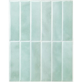 SMART TILES Peel and Stick Backsplash - 5 Sheets of 11.43" x 9" - 3D Adhesive Peel and Stick Tile Backsplash for Kitchen, Bathroom, Wall Tile