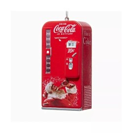 Kurt Adler Coca-Cola® Vintage Vending Machine With Santa Ornament