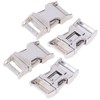 4Pcs Side Release Buckle 25x47mm Zinc Alloy Glossy Durable Wide