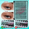 Wispy Eyelash Cluster Eyelash Extensions, 40D Cluster Eyelashes, Individual Eyelashes,