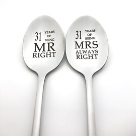 31 Year Anniversary Wedding Gifts for Wife Husband 31 Years Marriage Gift for Couple Parents Grandparents 31 Year Anniversary Present for Him Her