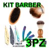Mafab Kit 3pz Cuidado De Barba Cepillo - Porta Navaja