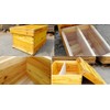 Bee Hive Box, Beeswax Coated Deep Brood Box, Wooden Frames