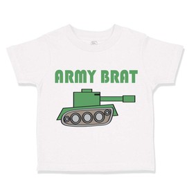 Custom Toddler T-Shirt Army Brat Military Cotton Boy & Girl Clothes