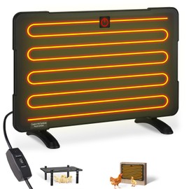 AOKSURE Chicken Coop Heater, Energy-saving Design Heat Lamp for Chickens, ETL-compliant Chicken Coop Accessories, Double Protection, Chicken Heater 4 IN 1 Suitable for Chicken Coop Pet Animal (PH200U)