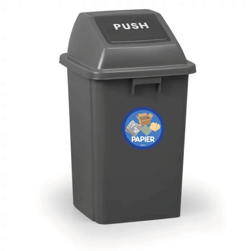 PrintAttack P040 6+1 Set Waste Separation Stickers, Scratch, Weather and