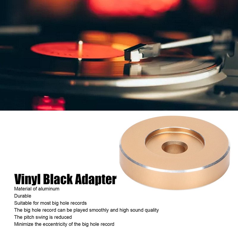 Record Turntable Adapter, 45 RPM Adapter for Most Big Hole