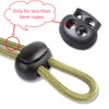 Plastic Cord Lock End Toggle Double Hole Spring Stopper Fastener
